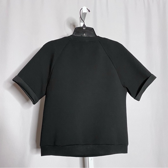 Grey Lab LOVE Beaded Short Sleeve Black Sweatshirt - Picture 6 of 6